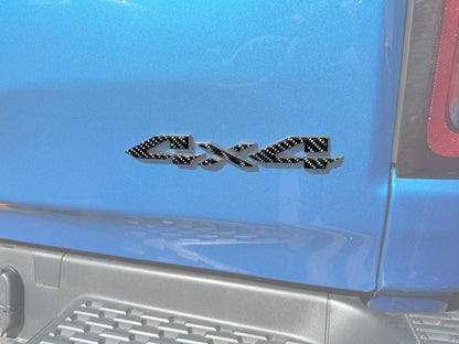 4x4 Tailgate Emblem Letter Overlays Fits 2025-2027 Ram 1500/2500/3500