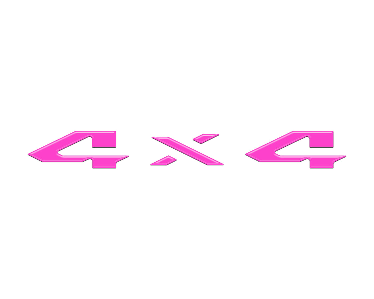 4x4 Tailgate Emblem Letter Overlays Fits 2025-2027 Ram 1500/2500/3500