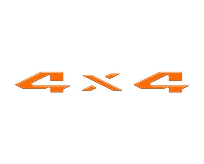 4x4 Tailgate Emblem Letter Overlays Fits 2025-2027 Ram 1500/2500/3500