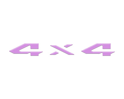4x4 Tailgate Emblem Letter Overlays Fits 2025-2027 Ram 1500/2500/3500