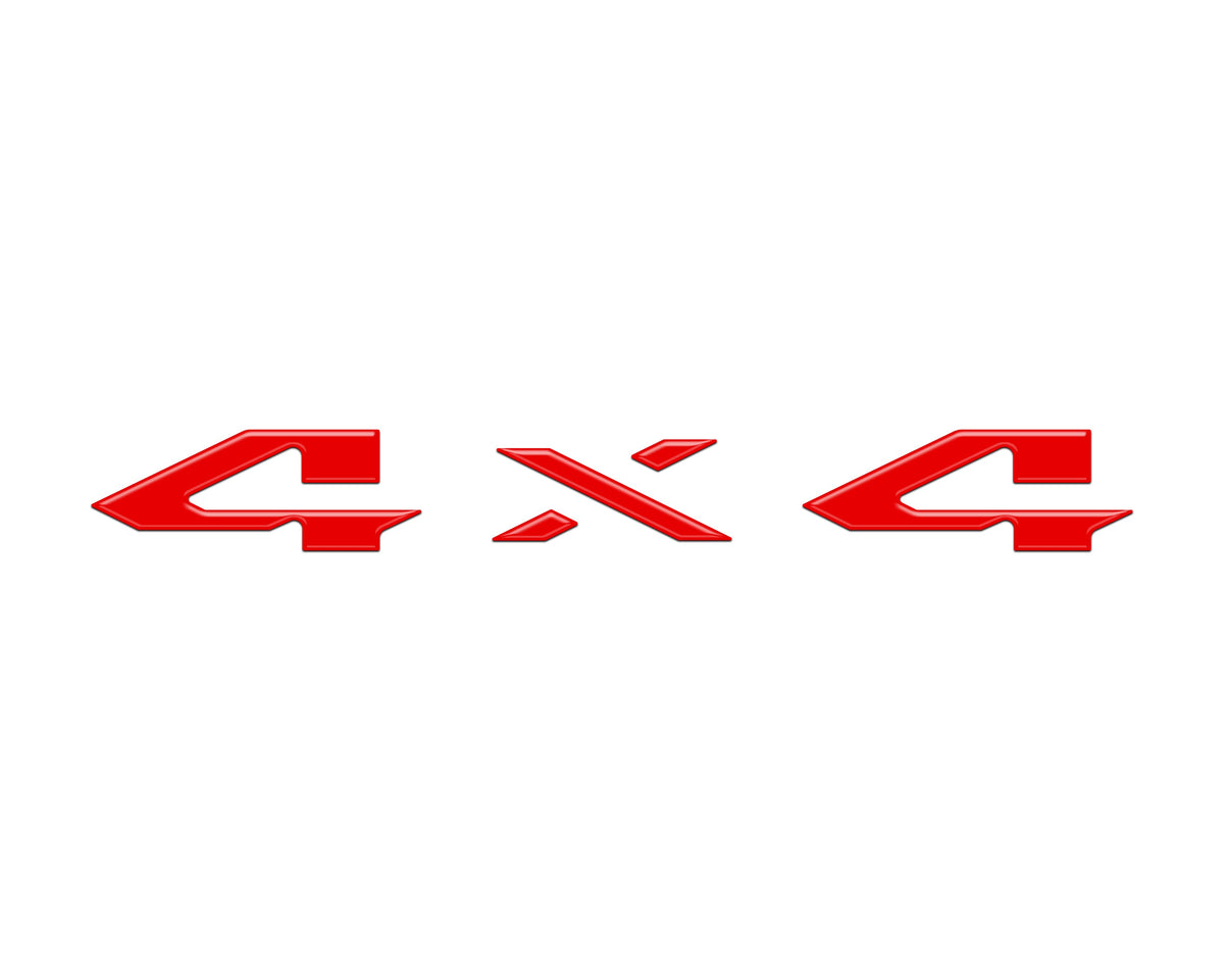 4x4 Tailgate Emblem Letter Overlays Fits 2025-2027 Ram 1500/2500/3500