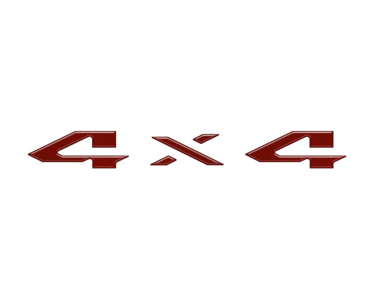 4x4 Tailgate Emblem Letter Overlays Fits 2025-2027 Ram 1500/2500/3500