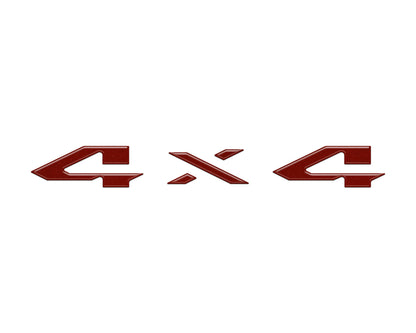 4x4 Tailgate Emblem Letter Overlays Fits 2025-2027 Ram 1500/2500/3500