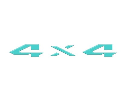 4x4 Tailgate Emblem Letter Overlays Fits 2025-2027 Ram 1500/2500/3500