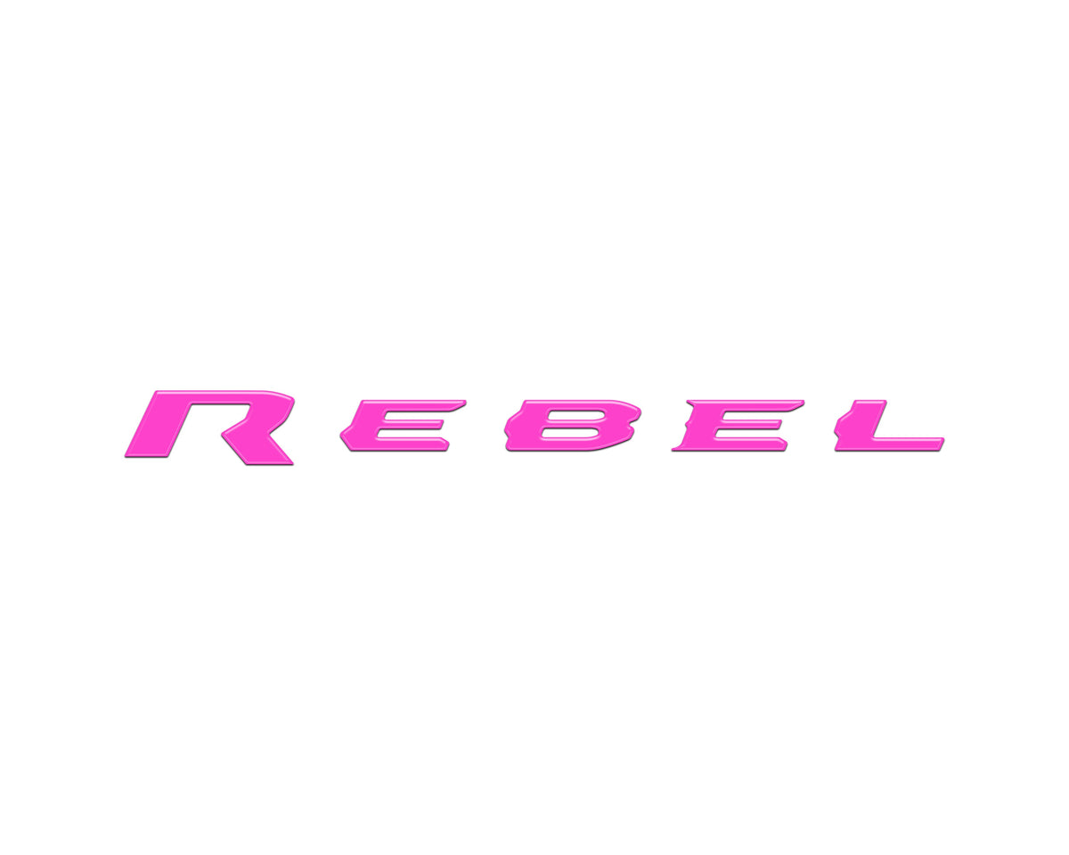 Rebel Tailgate Emblem Letter Inserts Fits 2025-2027 Ram 1500/2500/3500
