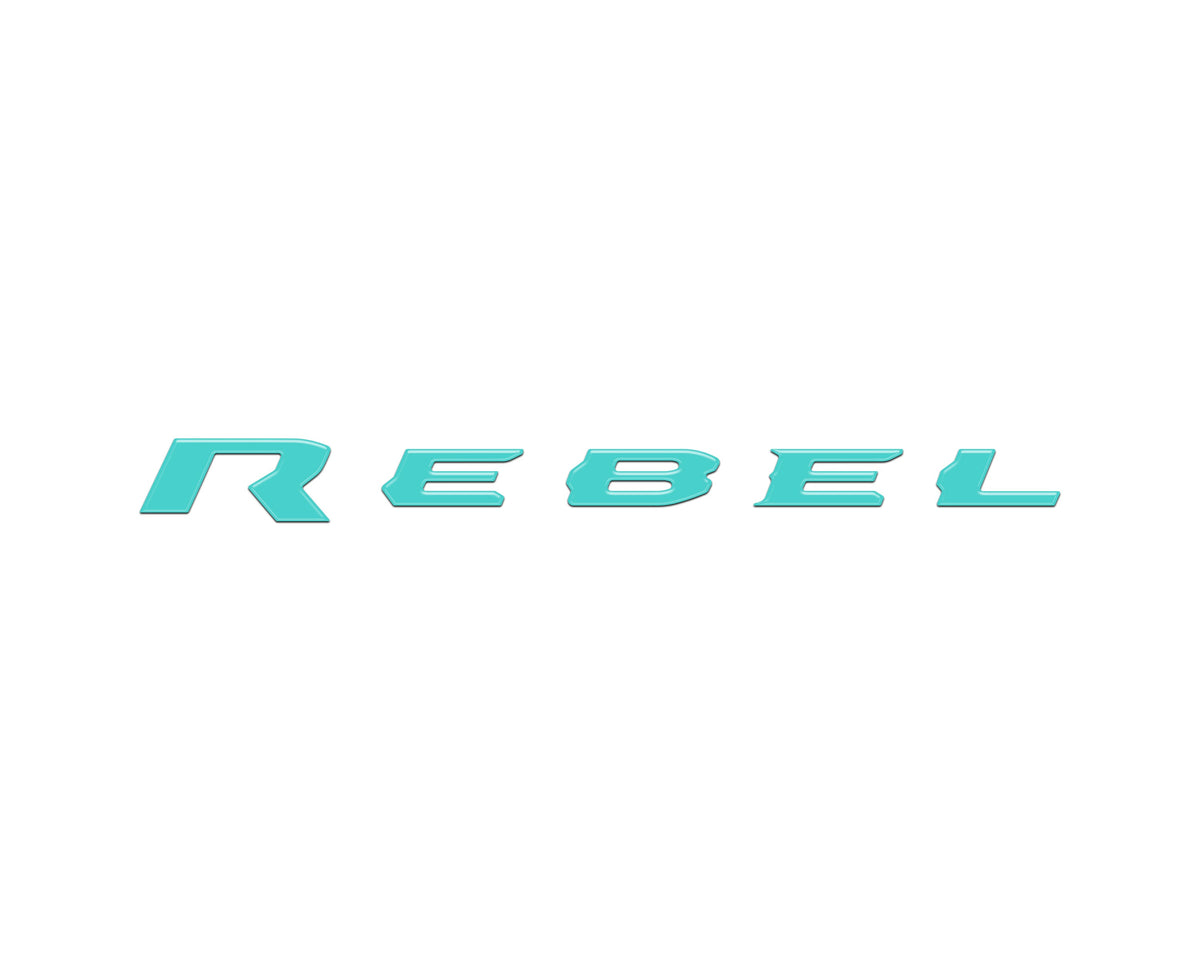 Rebel Tailgate Emblem Letter Inserts Fits 2025-2027 Ram 1500/2500/3500
