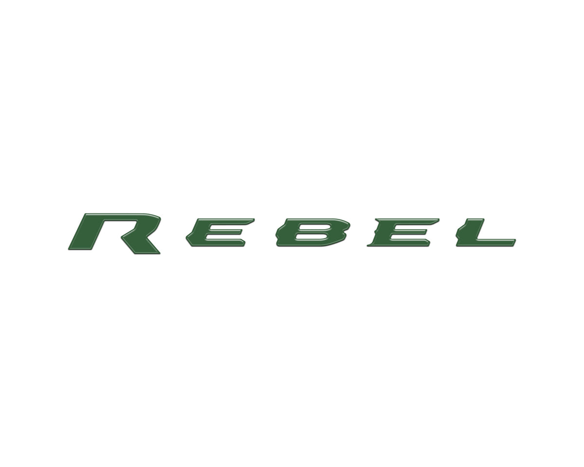 Rebel Tailgate Emblem Letter Inserts Fits 2025-2027 Ram 1500/2500/3500