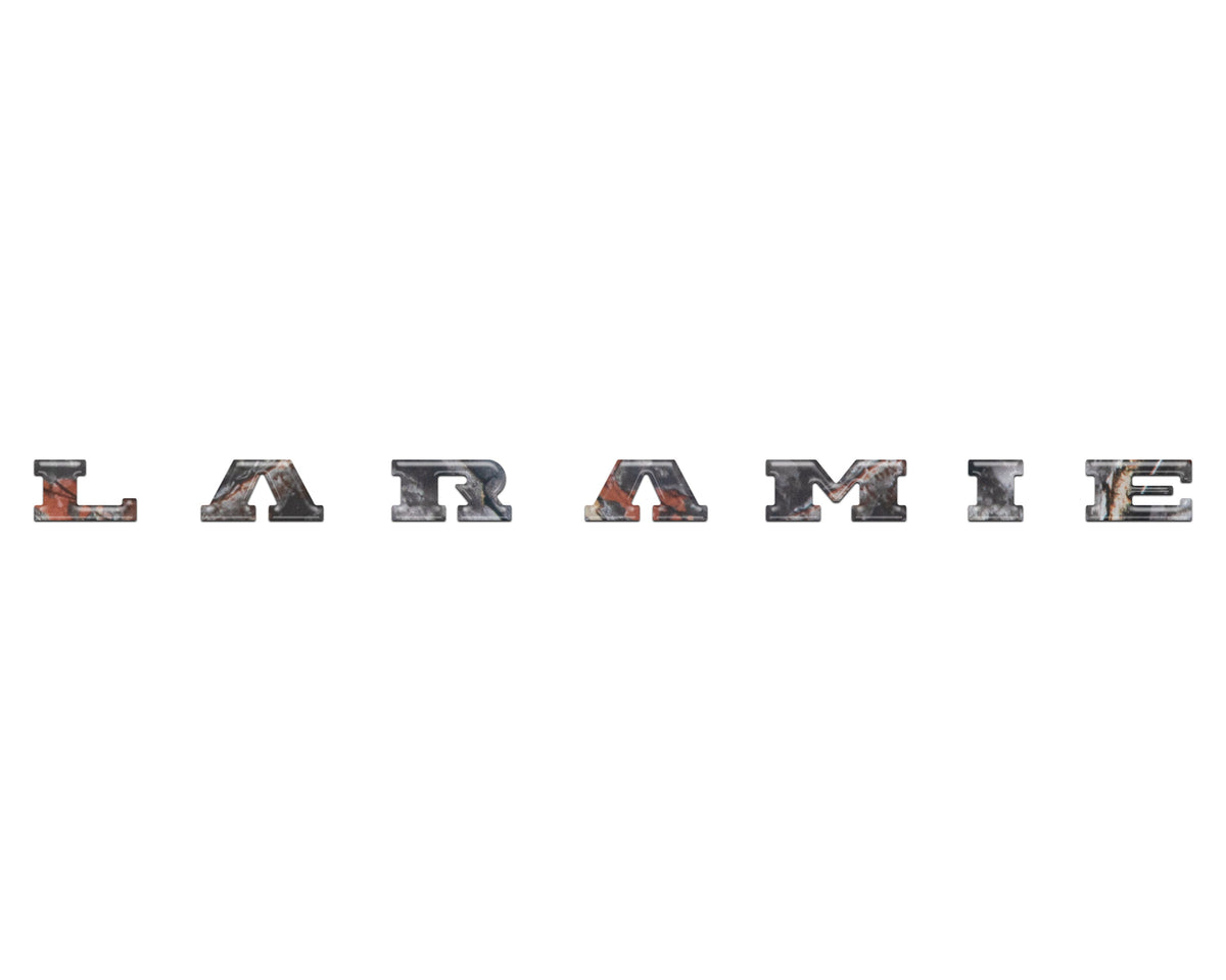 Laramie Tailgate Emblem Letter Inserts Fits 2025-2027 Ram 1500/2500/3500