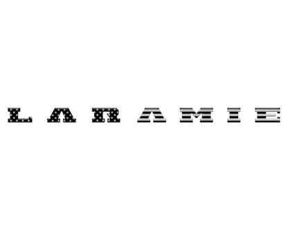Laramie Tailgate Emblem Letter Inserts Fits 2025-2027 Ram 1500/2500/3500