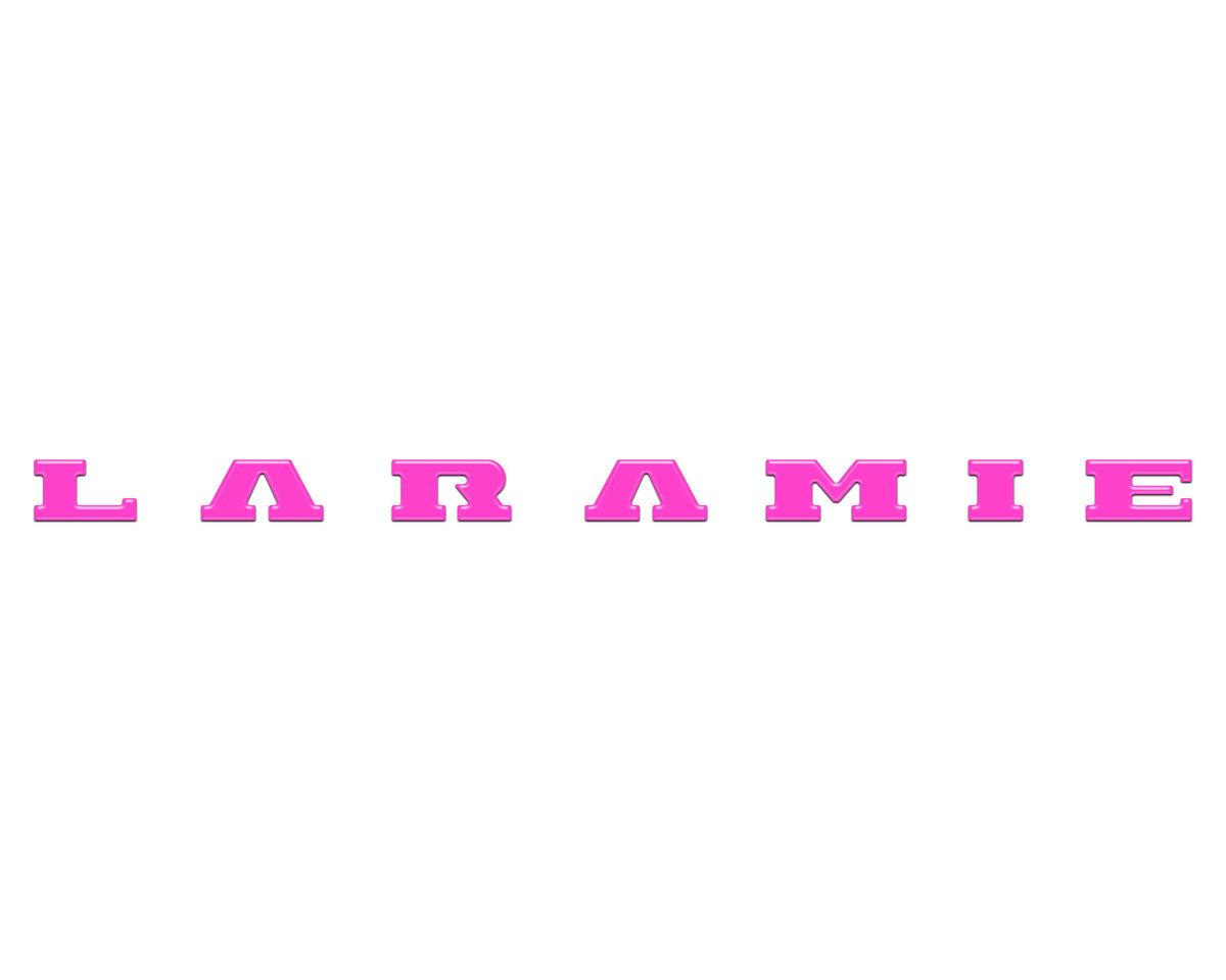 Laramie Tailgate Emblem Letter Inserts Fits 2025-2027 Ram 1500/2500/3500