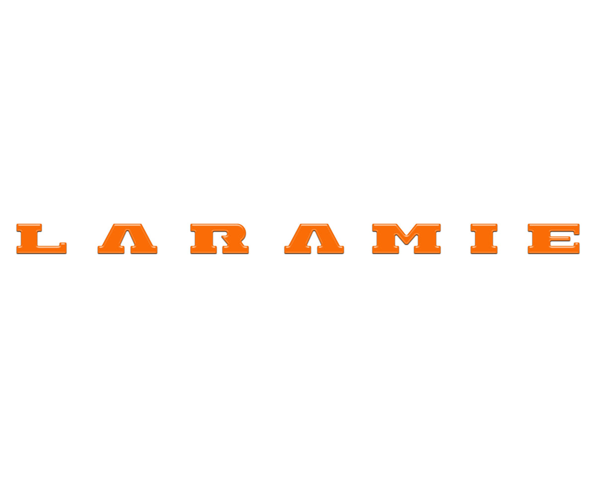 Laramie Tailgate Emblem Letter Inserts Fits 2025-2027 Ram 1500/2500/3500