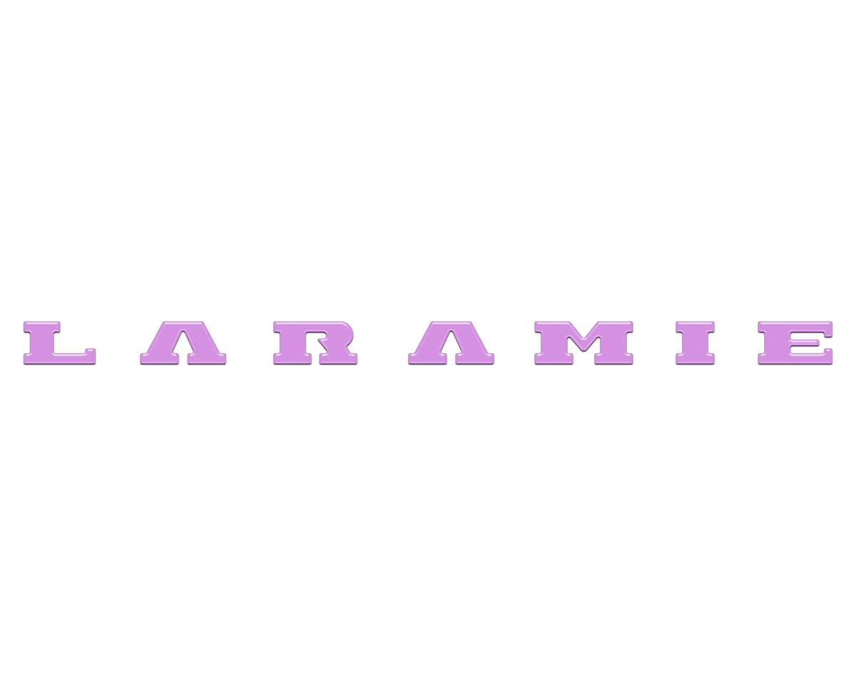 Laramie Tailgate Emblem Letter Inserts Fits 2025-2027 Ram 1500/2500/3500