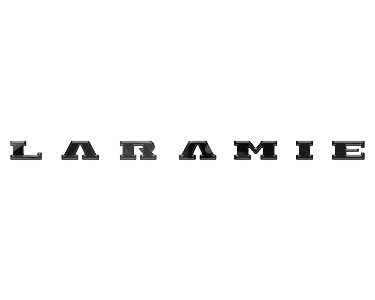 Laramie Tailgate Emblem Letter Inserts Fits 2025-2027 Ram 1500/2500/3500