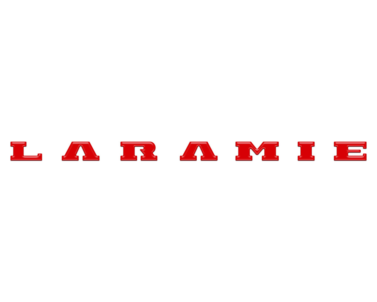 Laramie Tailgate Emblem Letter Inserts Fits 2025-2027 Ram 1500/2500/3500