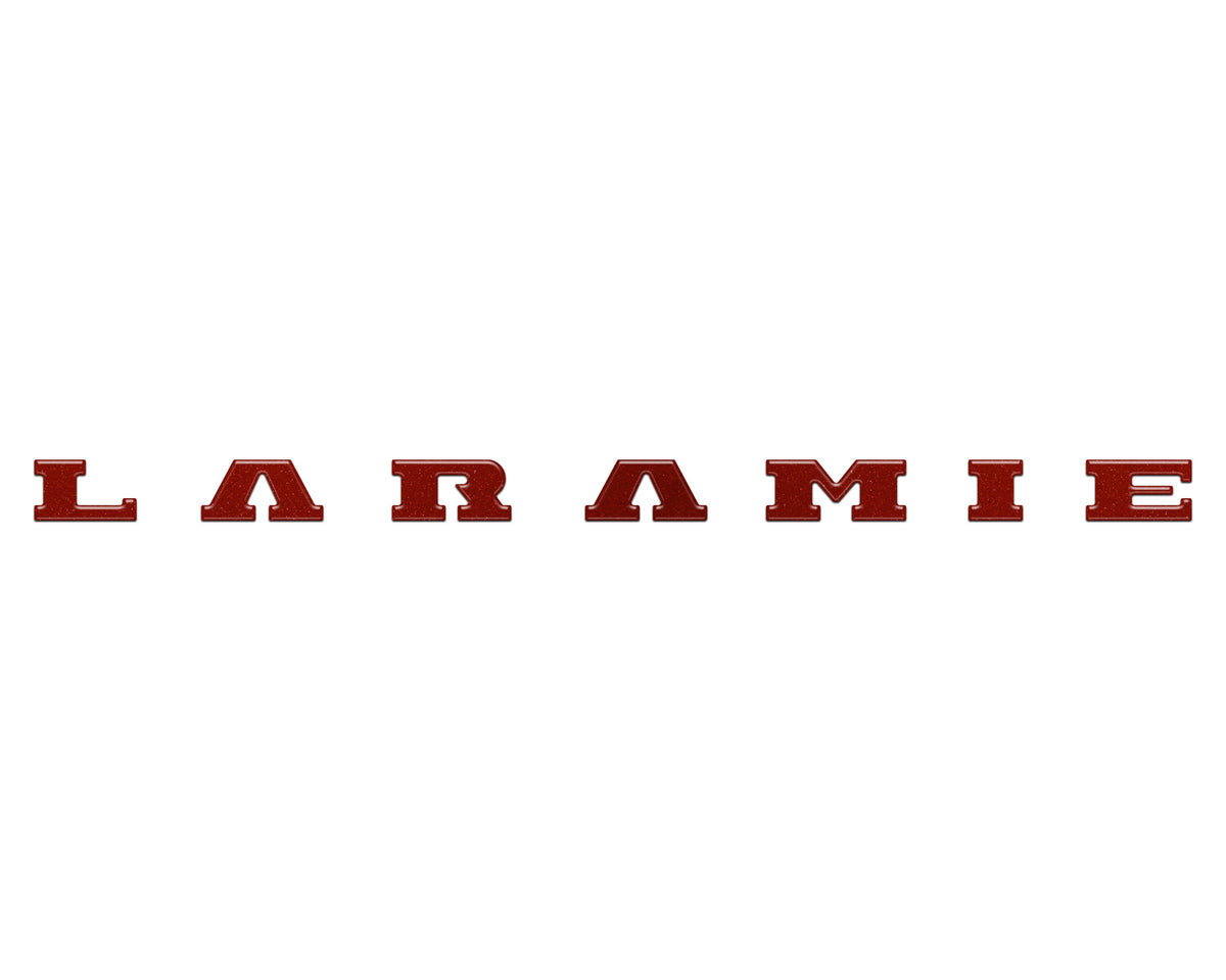 Laramie Tailgate Emblem Letter Inserts Fits 2025-2027 Ram 1500/2500/3500