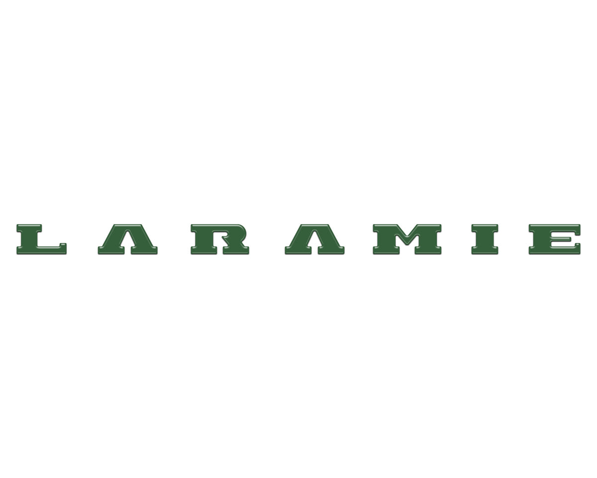 Laramie Tailgate Emblem Letter Inserts Fits 2025-2027 Ram 1500/2500/3500