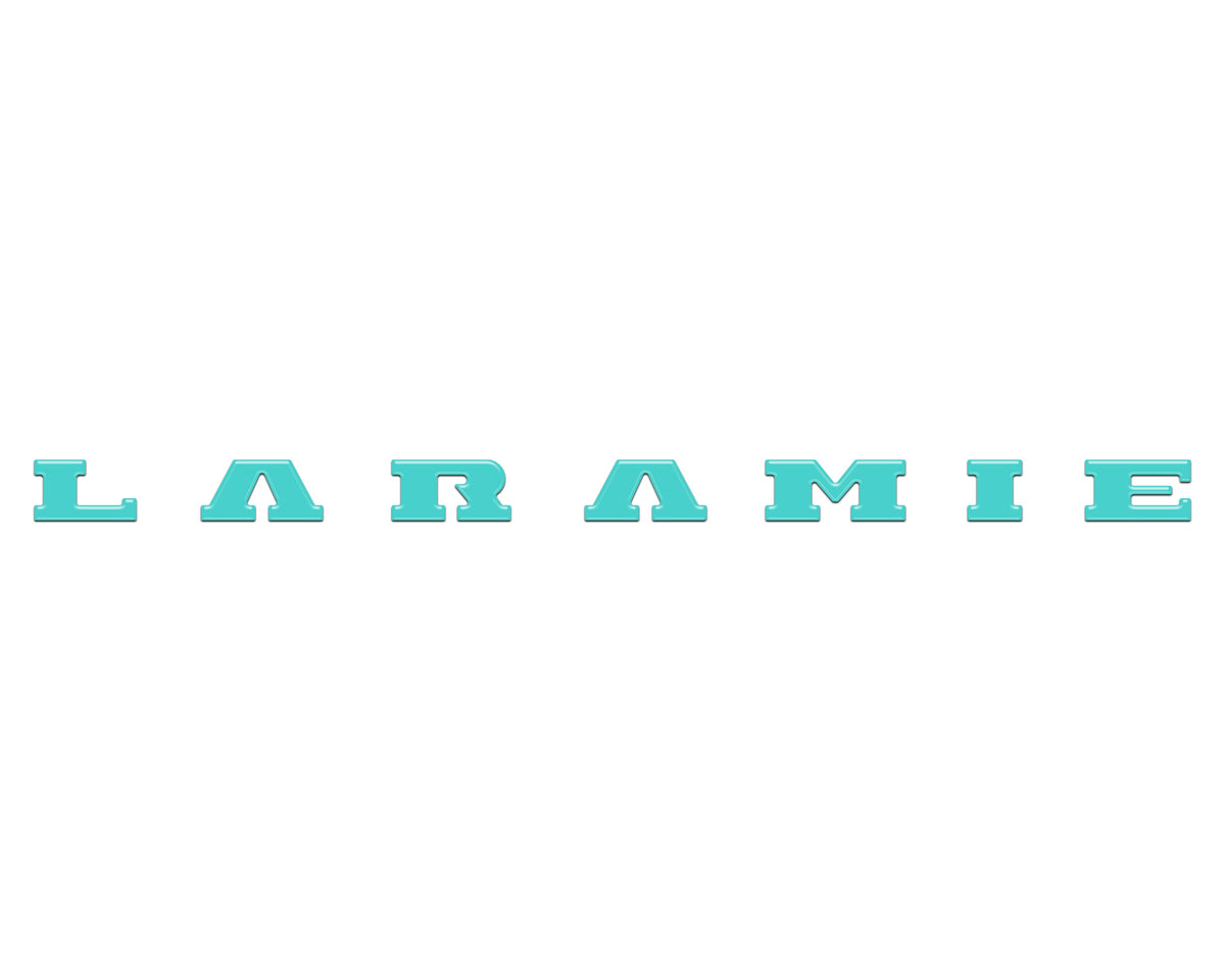 Laramie Tailgate Emblem Letter Inserts Fits 2025-2027 Ram 1500/2500/3500