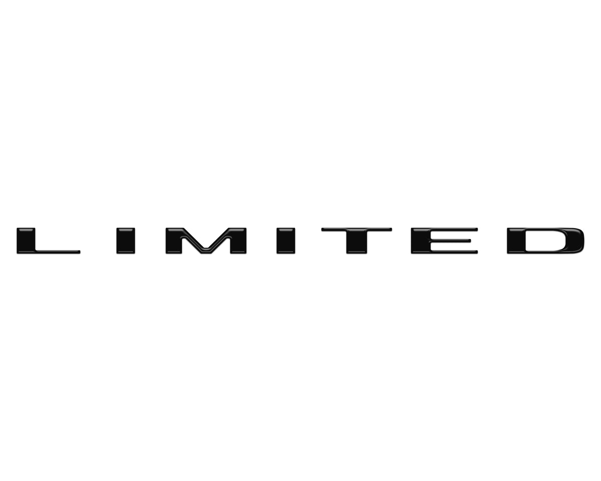 Limited Tailgate Emblem Letter Overlays Fits 2025-2027 Ram 1500/2500/3500