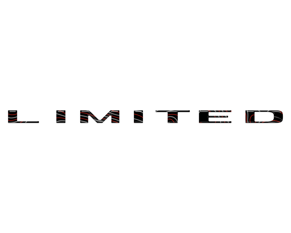 Limited Tailgate Emblem Letter Overlays Fits 2025-2027 Ram 1500/2500/3500