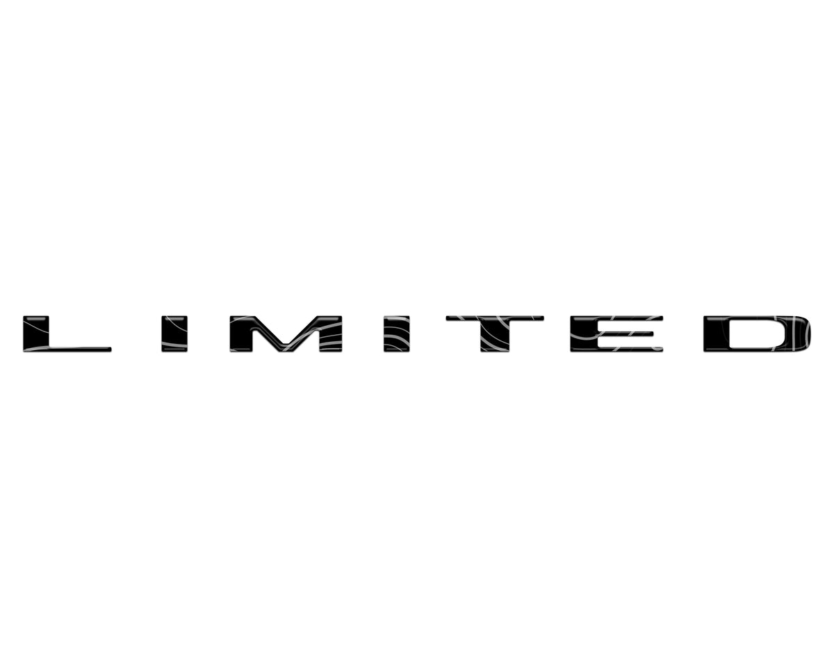 Limited Tailgate Emblem Letter Overlays Fits 2025-2027 Ram 1500/2500/3500