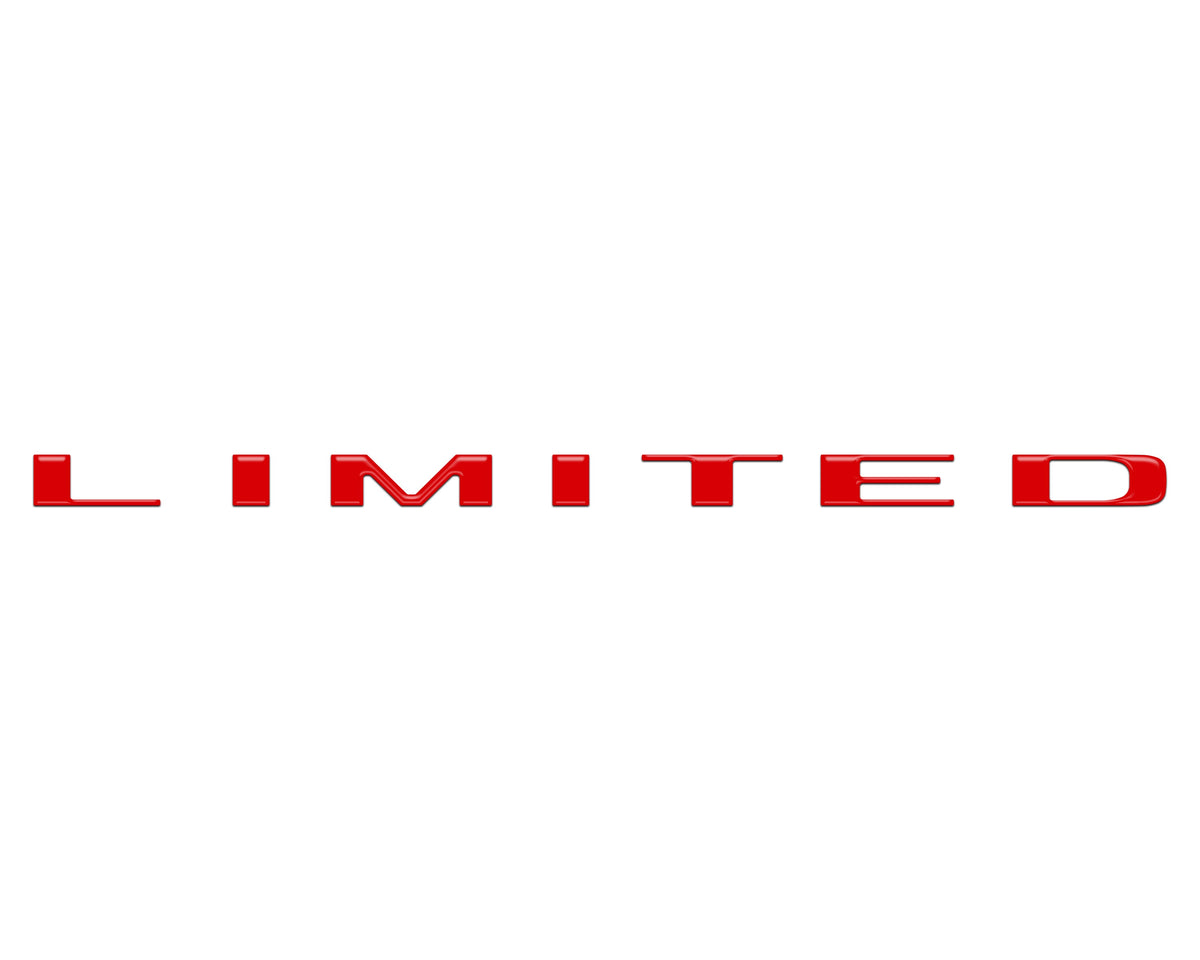 Limited Tailgate Emblem Letter Overlays Fits 2025-2027 Ram 1500/2500/3500