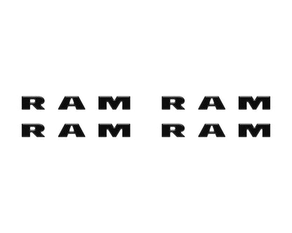 Base Model Running Board Letter Inserts Fits 2025-2027 Ram 1500/2500/3500