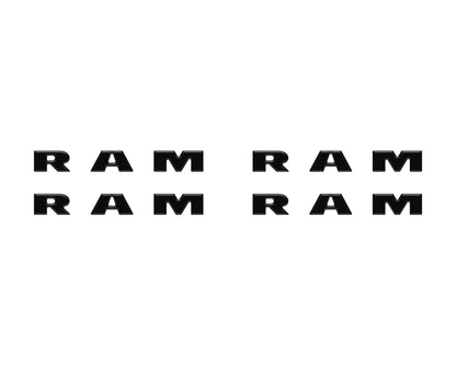 Base Model Running Board Letter Inserts Fits 2025-2027 Ram 1500/2500/3500