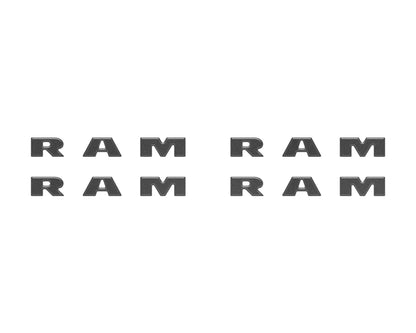 Base Model Running Board Letter Inserts Fits 2025-2027 Ram 1500/2500/3500