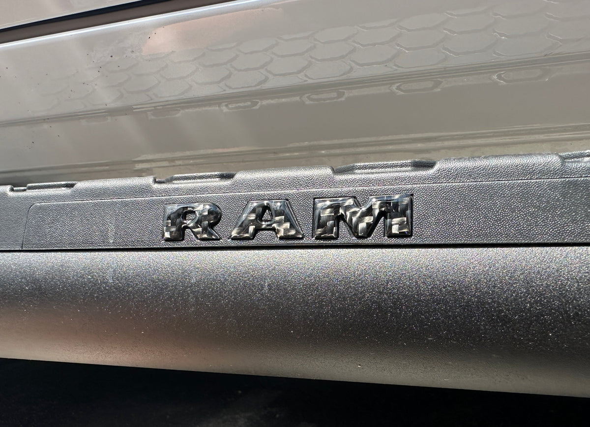 Base Model Running Board Letter Inserts Fits 2025-2027 Ram 1500/2500/3500