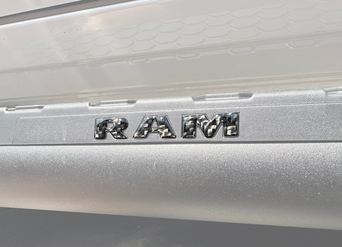 Base Model Running Board Letter Inserts Fits 2025-2027 Ram 1500/2500/3500