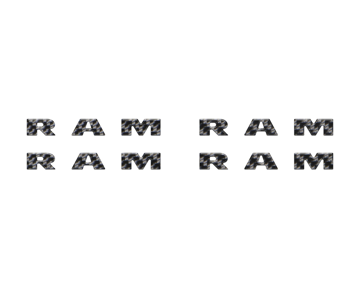 Base Model Running Board Letter Inserts Fits 2025-2027 Ram 1500/2500/3500
