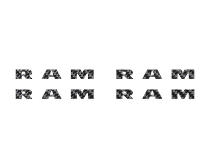 Base Model Running Board Letter Inserts Fits 2025-2027 Ram 1500/2500/3500