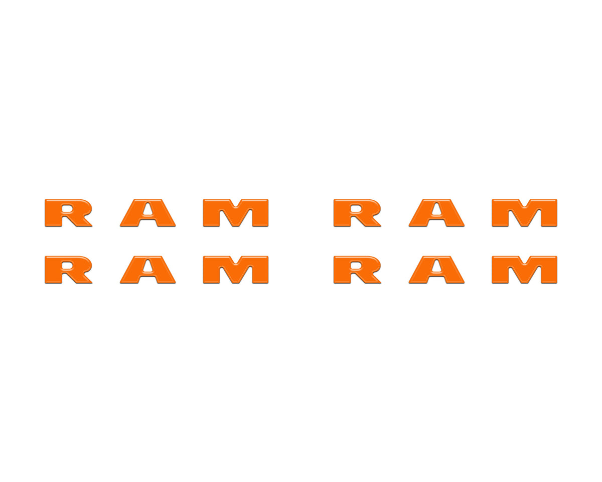 Base Model Running Board Letter Inserts Fits 2025-2027 Ram 1500/2500/3500