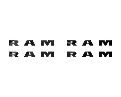 Base Model Running Board Letter Inserts Fits 2025-2027 Ram 1500/2500/3500