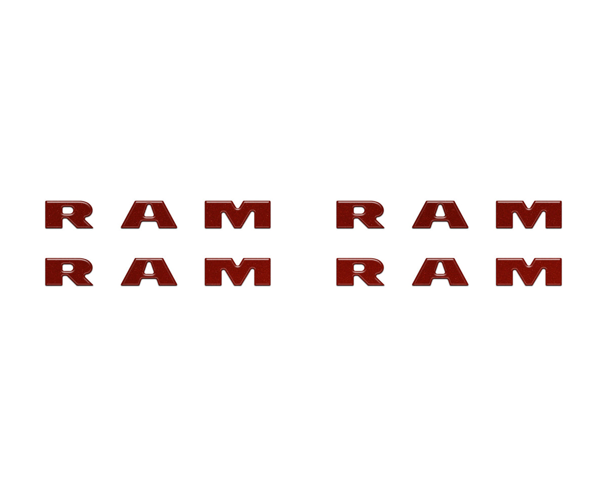 Base Model Running Board Letter Inserts Fits 2025-2027 Ram 1500/2500/3500