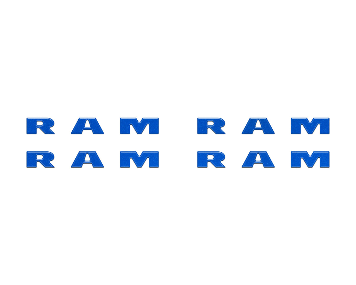 Base Model Running Board Letter Inserts Fits 2025-2027 Ram 1500/2500/3500
