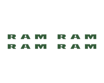 Base Model Running Board Letter Inserts Fits 2025-2027 Ram 1500/2500/3500