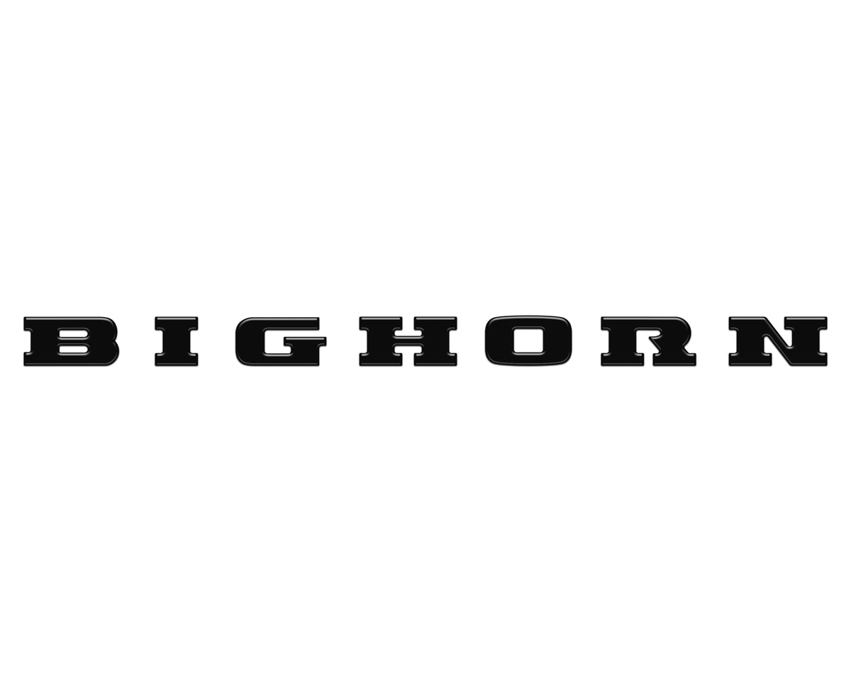 Bighorn Tailgate Emblem Letter Inserts Fits 2025-2027 Ram 1500/2500/3500