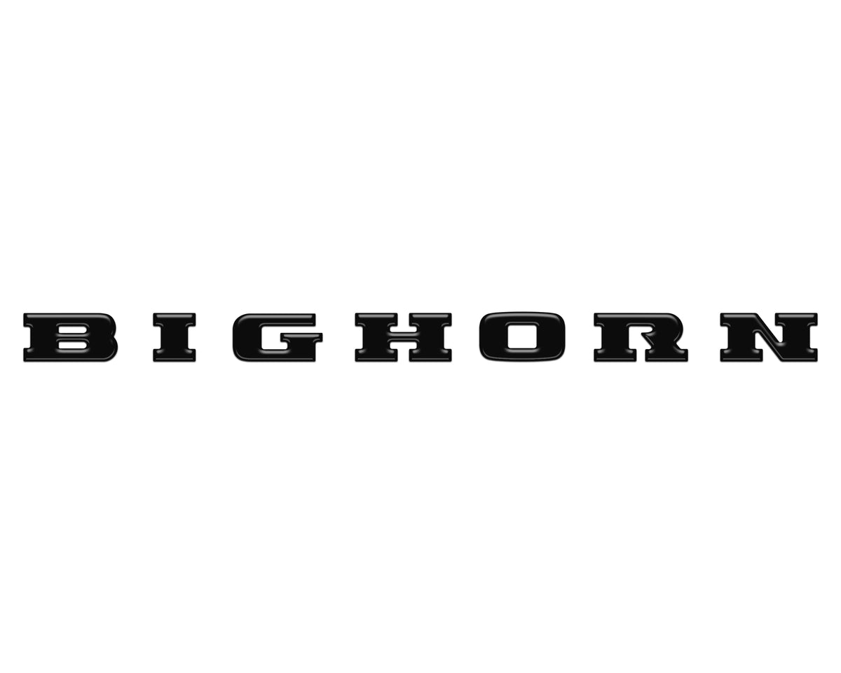 Bighorn Tailgate Emblem Letter Inserts Fits 2025-2027 Ram 1500/2500/3500