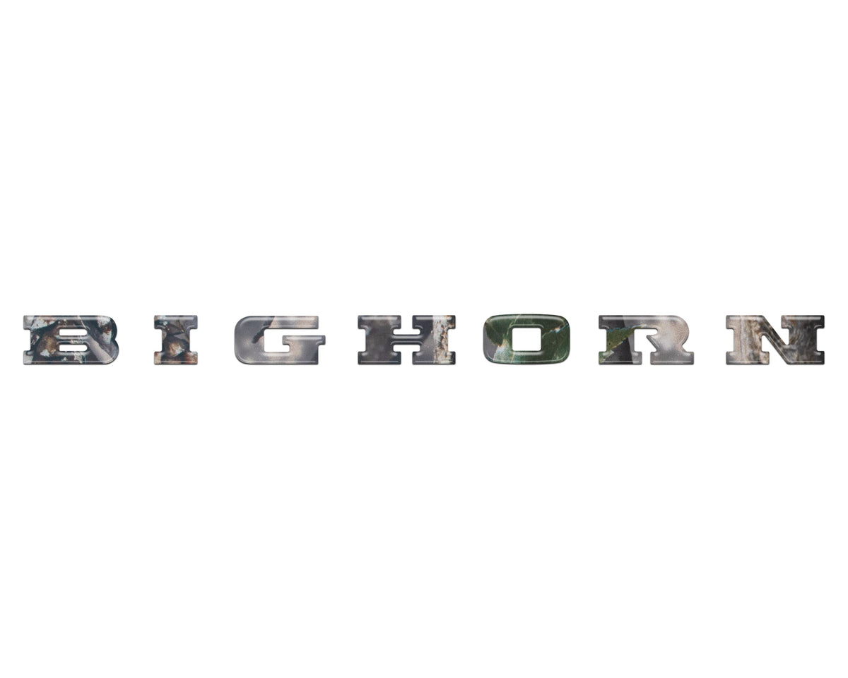 Bighorn Tailgate Emblem Letter Inserts Fits 2025-2027 Ram 1500/2500/3500