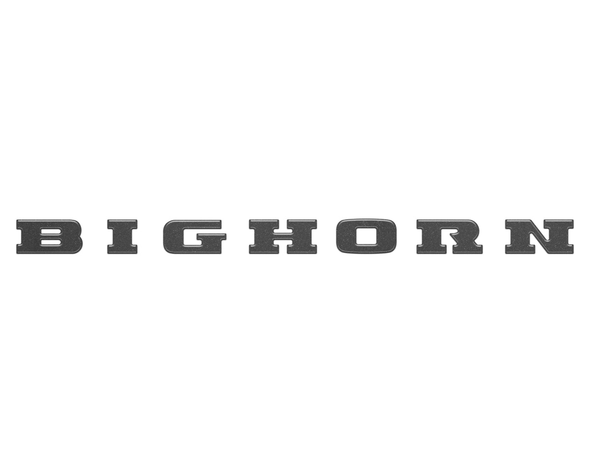 Bighorn Tailgate Emblem Letter Inserts Fits 2025-2027 Ram 1500/2500/3500