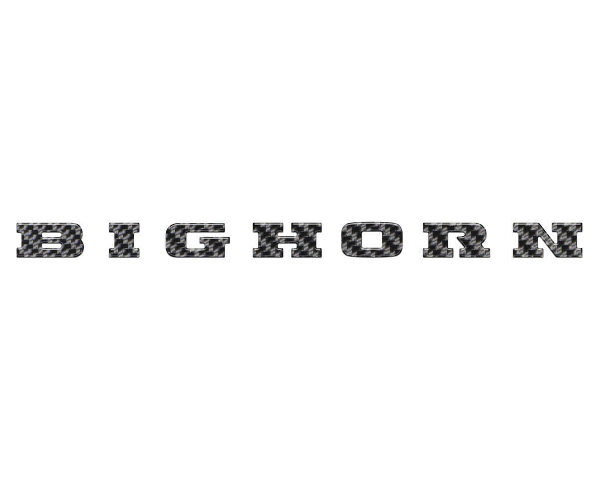 Bighorn Tailgate Emblem Letter Inserts Fits 2025-2027 Ram 1500/2500/3500