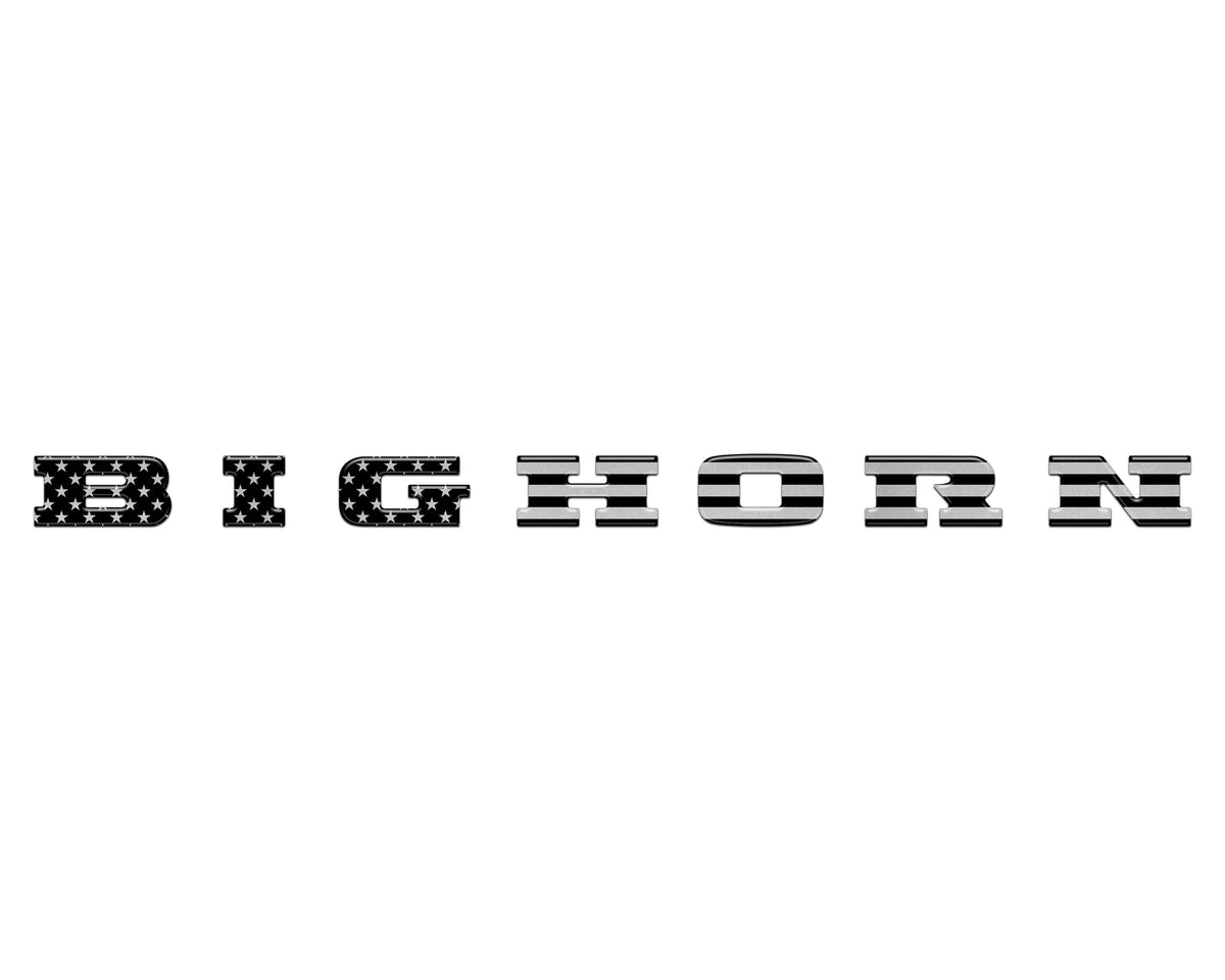 Bighorn Tailgate Emblem Letter Inserts Fits 2025-2027 Ram 1500/2500/3500