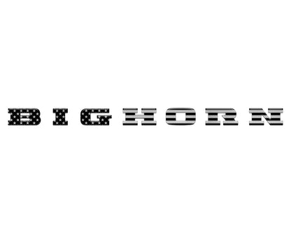 Bighorn Tailgate Emblem Letter Inserts Fits 2025-2027 Ram 1500/2500/3500