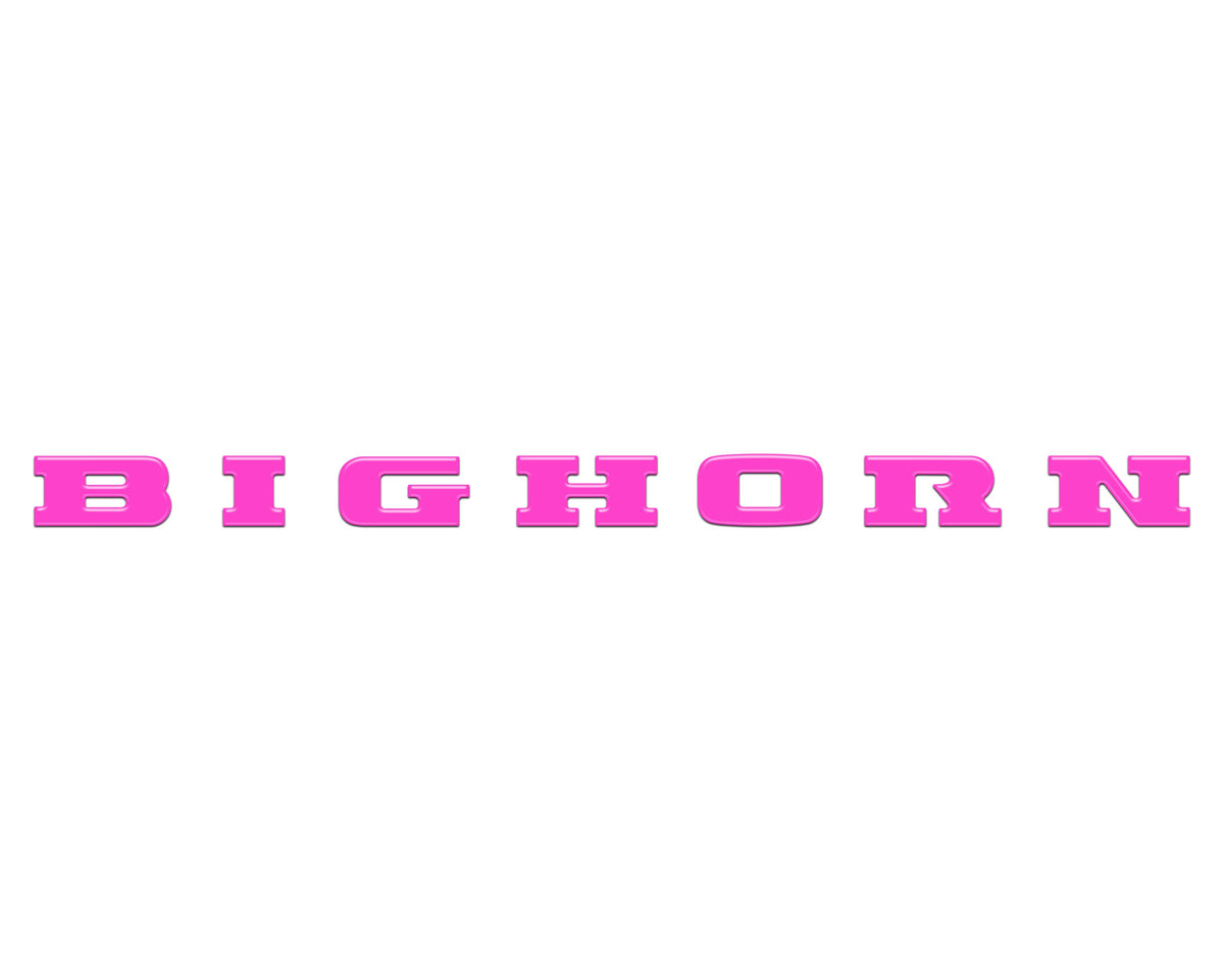 Bighorn Tailgate Emblem Letter Inserts Fits 2025-2027 Ram 1500/2500/3500