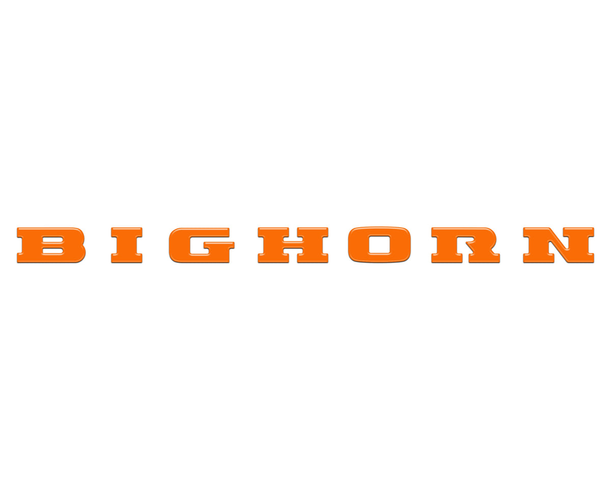 Bighorn Tailgate Emblem Letter Inserts Fits 2025-2027 Ram 1500/2500/3500