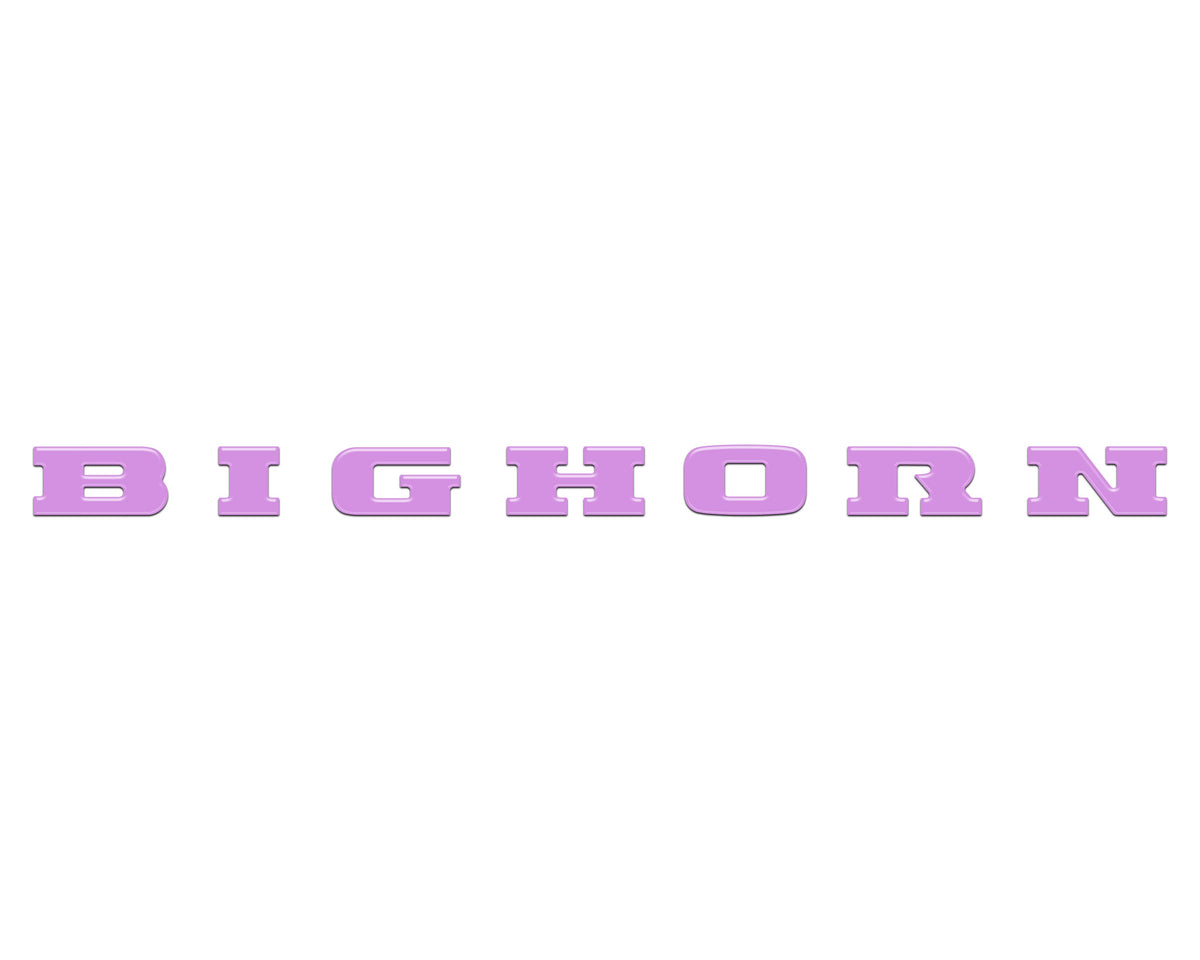 Bighorn Tailgate Emblem Letter Inserts Fits 2025-2027 Ram 1500/2500/3500