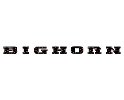 Bighorn Tailgate Emblem Letter Inserts Fits 2025-2027 Ram 1500/2500/3500
