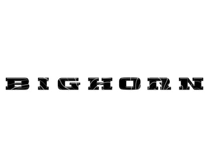 Bighorn Tailgate Emblem Letter Inserts Fits 2025-2027 Ram 1500/2500/3500