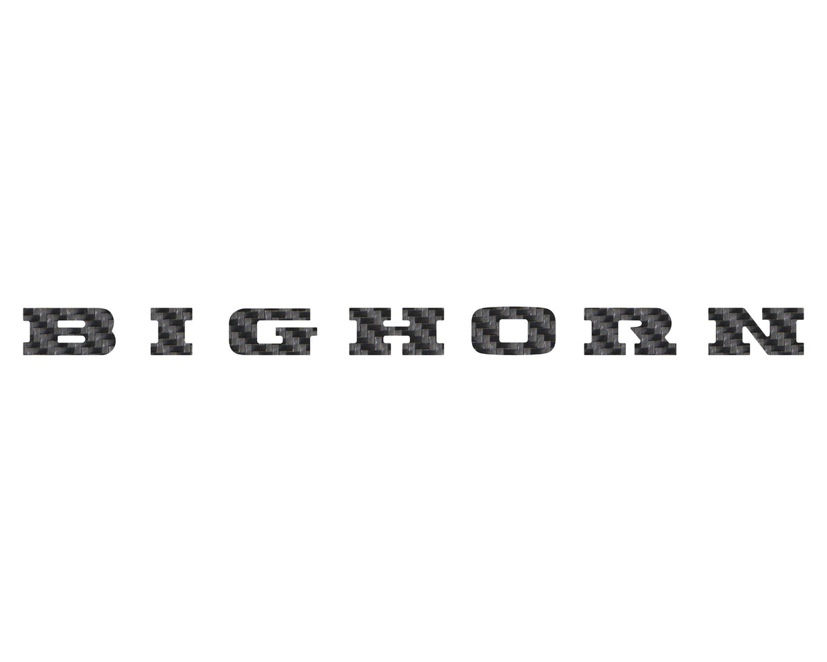 Bighorn Tailgate Emblem Letter Inserts Fits 2025-2027 Ram 1500/2500/3500